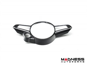 Alfa Romeo Giulia Steering Wheel Trim - Carbon Fiber - Center Trim Piece - 2020+ models